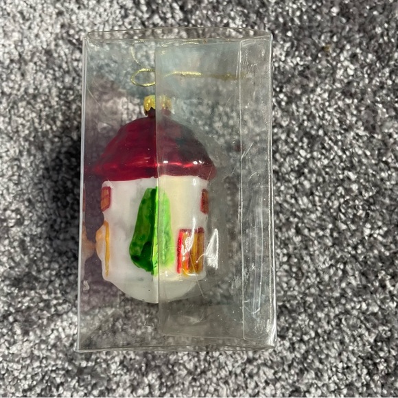 Birdhouse & Bird Glass Medallion Collection Ornament By Kurt Adler NEW - Picture 2 of 6